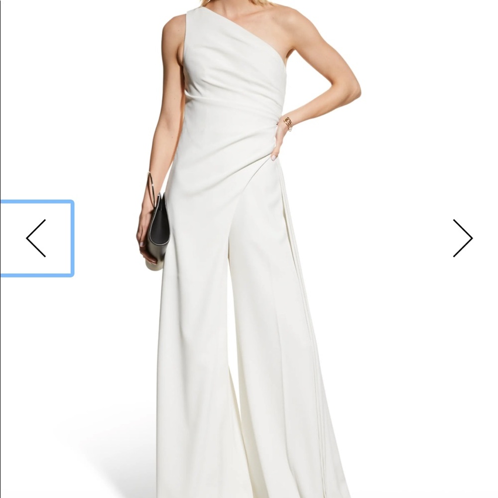 Halston melissa asymmetric side-drape top